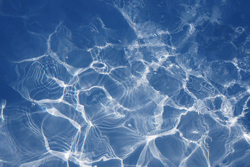 Surface of blue water swimming pool background