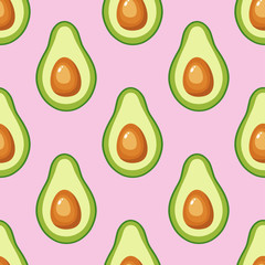 Avocado print Naadloos patroon voor textiel, prints, kleding, deken, banner en meer.