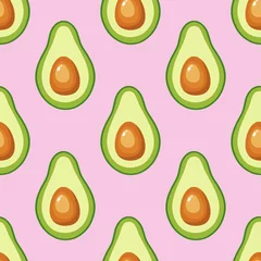 Wall murals Avocado Avocado print Seamless pattern for textiles, prints, clothing, blanket, banner, and more.