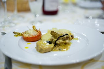 Ice cold dessert for a wedding.