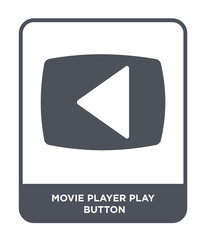 movie player play button icon vector