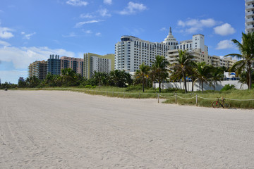 Fototapeta na wymiar South Beach Miami Florida in winter.