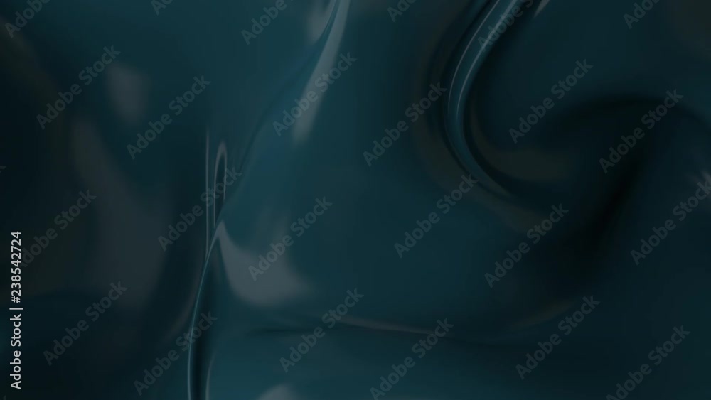 Poster 3d render abstract background with elegant deformed cloth piece. smooth fabric with curls, twists, s