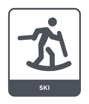 ski icon vector
