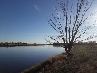 Blick auf die Oder nach Polen