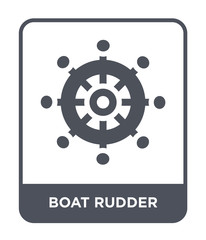 boat rudder icon vector