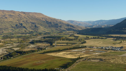 Cardrona Valley and farmland, Wanaka, New Zealand