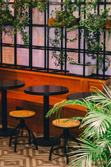 Modern interior in coffee bar cafe restaurant