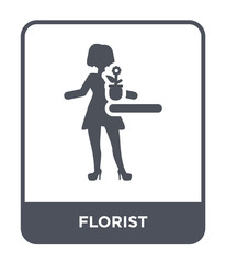florist icon vector