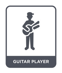 guitar player icon vector
