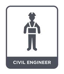 civil engineer icon vector