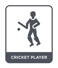 cricket player icon vector