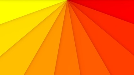 abstract background, gradient color yellow to red wallpaper background from one point
