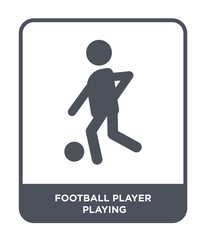football player playing icon vector
