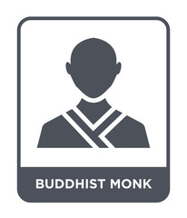 buddhist monk icon vector