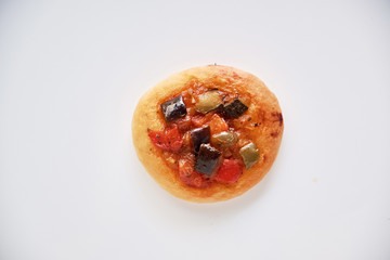 Freshly baked mini pizza сoca