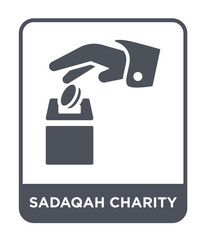 sadaqah charity icon vector