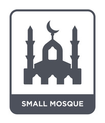 small mosque icon vector