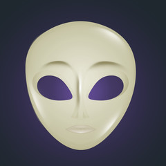 illustration of alien mask