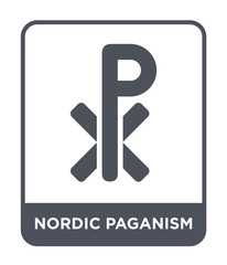 nordic paganism icon vector