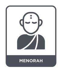 Fototapeta premium menorah icon vector