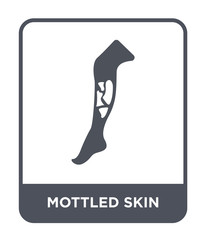 mottled skin icon vector