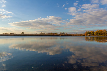 lake and blue sky