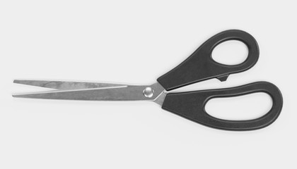 Realistic 3D Render of Office Scissors