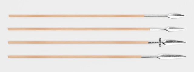 Realistic 3d Render of Viking Spears