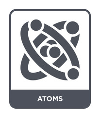 atoms icon vector