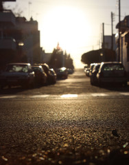 Mallorca city sunset