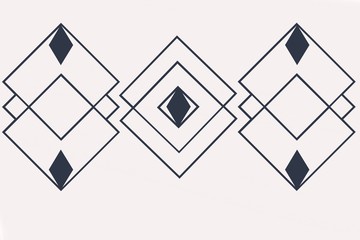 background working so much geometry style math smooth line rhombus business graph knowledge black logo identification mark on a white background rhombus square figure on a white background