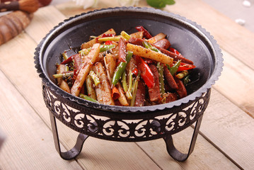 Griddle Cooked green vegetable