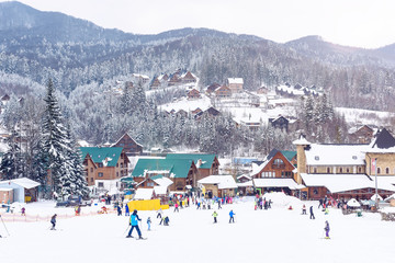 Active rest Ski resort. Mygovo. Ukraine.