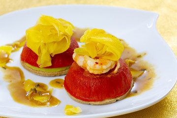 fondant aux crevettes
