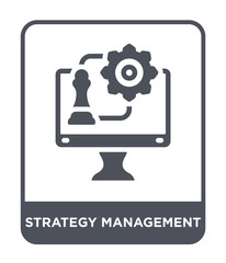 strategy management icon vector