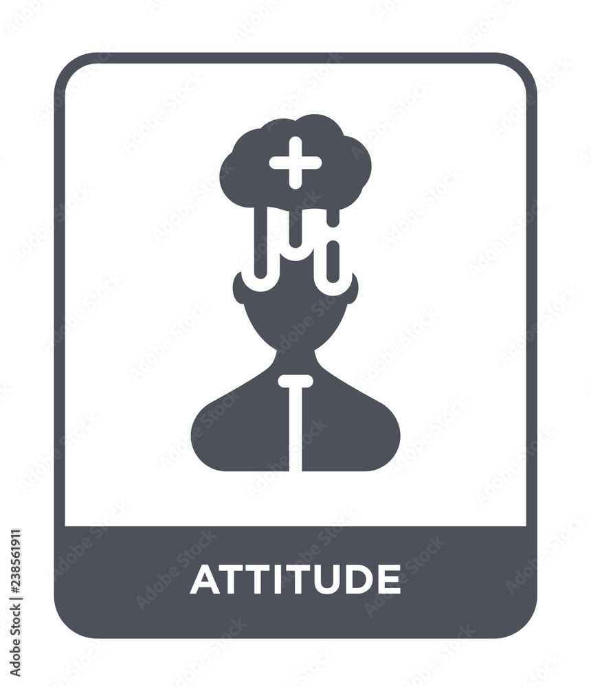 Wall mural attitude icon vector