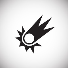 Comet icon on white background for graphic and web design, Modern simple vector sign. Internet concept. Trendy symbol for website design web button or mobile app