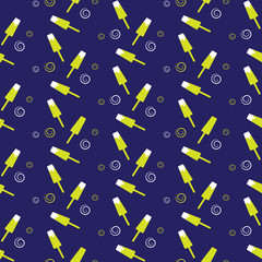 Ice Cream Seamless Pattern Background. Vector Illustration.