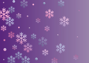 Crystal snowflake windy winter snow confetti