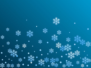 Crystal snowflake shapes winter confetti