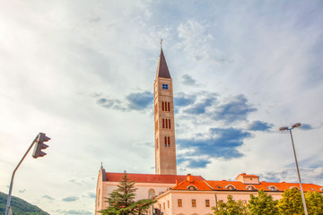 Obraz premium Franciscan Church Bell Tower, Mostar