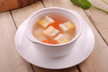 Corn and carrot soup