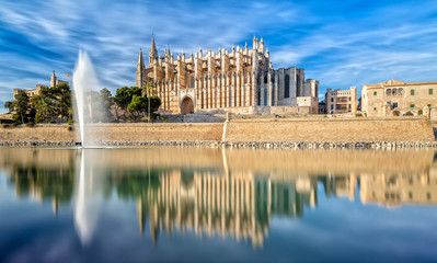 The Cathedral La Seu in Palma de Mallorca