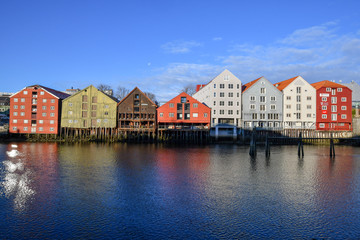 Obraz premium Norway Tronheim old town