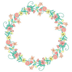 spring doodle flowers