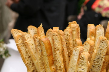closeup of fried bread