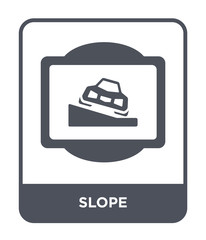 slope icon vector