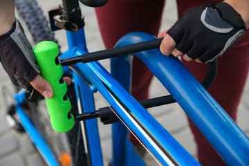 Bicycle locks. Bicycle U- lock
