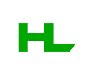 Initial Letter HL Design Logo